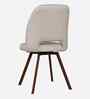 Oren Dining Chair With Walnut Finish In Beige Colour (Set Of 2)