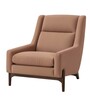 Oren Lounge Chair In Rust Orange Color