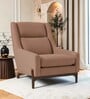 Oren Lounge Chair In Rust Orange Color