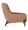 Oren Lounge Chair In Rust Orange Color