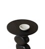 Oren Mango Wood End Table In Black Finish