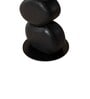Oren Mango Wood End Table In Black Finish