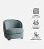 Orevella Classic Lounge Chair In Blue Colour