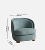 Orevella Classic Lounge Chair In Blue Colour