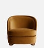 Orevella Classic Lounge Chair In Mustard Yellow Colour