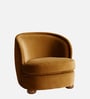 Orevella Classic Lounge Chair In Mustard Yellow Colour