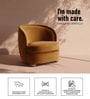 Orevella Classic Lounge Chair In Mustard Yellow Colour