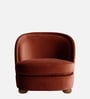 Orevella Classic Lounge Chair In Rust Red Colour