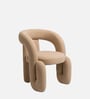 Orevyn Sculpt Lounge Chair In Beige Colour