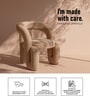 Orevyn Sculpt Lounge Chair In Beige Colour