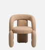 Orevyn Sculpt Lounge Chair In Beige Colour