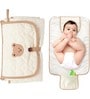 Beige Cuddle Bear Organic Cotton Foldable Plastic layer Changing Mat
