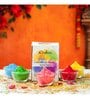 Organic Herbal Gulal Holi Colours  Pack of 5, 80gms