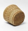(1Pc) Beige Kouna Grass Handwoven Multipurpose Planter & Storage Basket