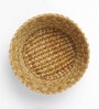 (1Pc) Beige Kouna Grass Handwoven Multipurpose Planter & Storage Basket