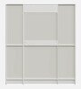 Organza 4 Door Wardrobe In Frosty White Finish