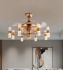 Ori Gold Aluminium and Crystal LED Smart Fan Chandelier