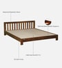 Orian Sheesham Wood Queen Size Bed In Scratch Resistant Provincial Teak Finish