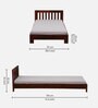 Orian Sheesham Wood Single Bed in Scratch Resistant Honey Oak Finish