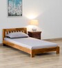 Orian Sheesham Wood Single Bed in Scratch Resistant Rustic Teak Finish