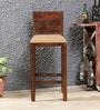Oriel Sheesham Wood Bar Chair In Provincial Teak Finish