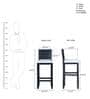 Oriel Sheesham Wood Bar Chair In Provincial Teak Finish