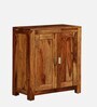 Oriel Sheesham Wood Shoe Cabinet In Rustic Teak Finish