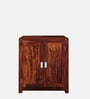Oriel Sheesham Wood Shoe Cabinet in Scratch Resistant Honey Oak Finish