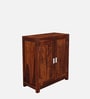 Oriel Sheesham Wood Shoe Cabinet in Scratch Resistant Honey Oak Finish