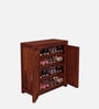 Oriel Sheesham Wood Shoe Cabinet in Scratch Resistant Honey Oak Finish
