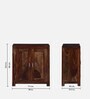 Oriel Sheesham Wood Shoe Cabinet In Scratch Resistant Provincial Teak Finish