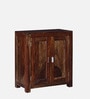 Oriel Sheesham Wood Shoe Cabinet In Scratch Resistant Provincial Teak Finish