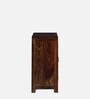 Oriel Sheesham Wood Shoe Cabinet In Scratch Resistant Provincial Teak Finish