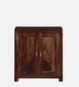 Oriel Sheesham Wood Shoe Cabinet In Scratch Resistant Provincial Teak Finish