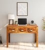 Oriel Sheesham Wood Console Table In Rustic Teak Finish