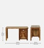 Oriel Sheesham Wood Writing Table In Rustic Teak Finish