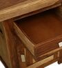 Oriel Sheesham Wood Writing Table In Rustic Teak Finish