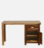 Oriel Sheesham Wood Writing Table In Rustic Teak Finish