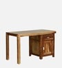 Oriel Sheesham Wood Writing Table In Rustic Teak Finish