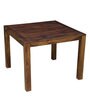 Oriel Sheesham Wood 4 Seater Dining Set with Cushioned Chairs in Provincial Teak Finish