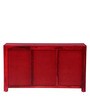 Oriel Sheesham Wood Chest of Drawers in Spicy Red Finish