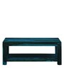 Oriel Sheesham Wood Coffee Table in Ocean Blue Finish