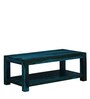 Oriel Sheesham Wood Coffee Table in Ocean Blue Finish