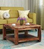Oriel Sheesham Wood Coffee Table in Rustic Teak Finish