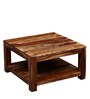 Oriel Sheesham Wood Coffee Table in Rustic Teak Finish
