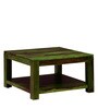Oriel Sheesham Wood Coffee Table in Spring Green Finish
