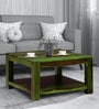 Oriel Sheesham Wood Coffee Table in Spring Green Finish