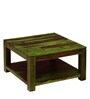 Oriel Sheesham Wood Coffee Table in Spring Green Finish