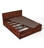 Oriel Sheesham Wood King Size Bed With Box Storage In Honey Oak Finish