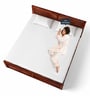 Oriel Solid Wood King Size Bed With Two Drawer Storage In Honey Oak Finish